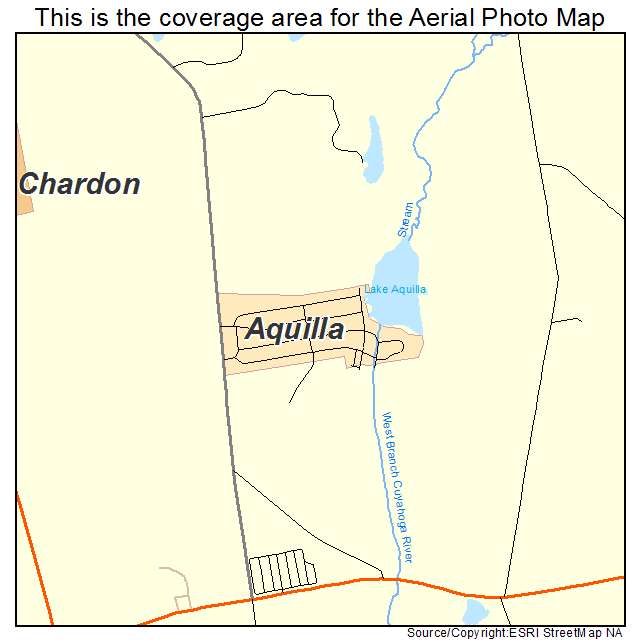 Aquilla, OH location map 