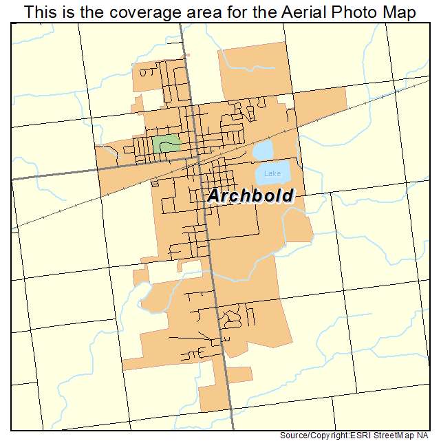 Archbold, OH location map 