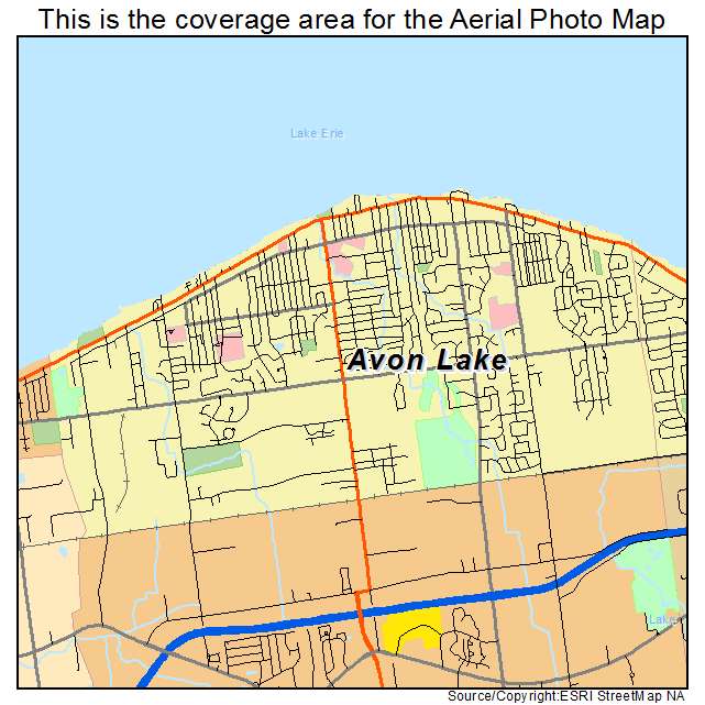 Avon Lake, OH location map 