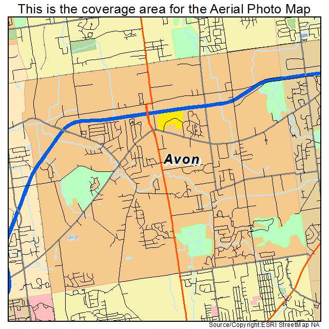 Avon, OH location map 