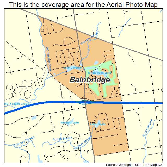 Bainbridge, OH location map 