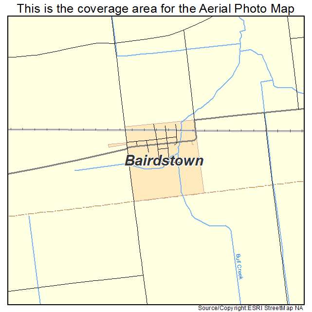 Bairdstown, OH location map 