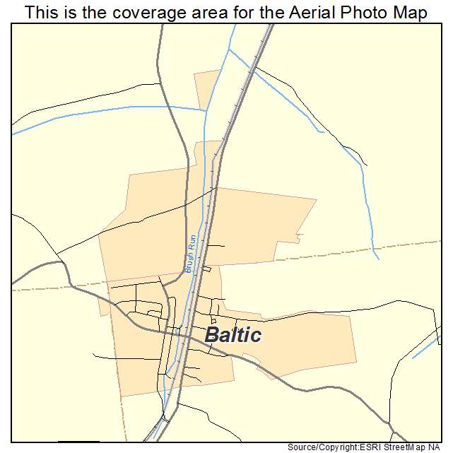 Baltic, OH location map 
