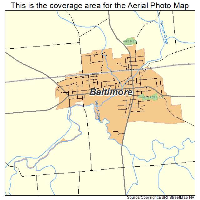 Baltimore, OH location map 