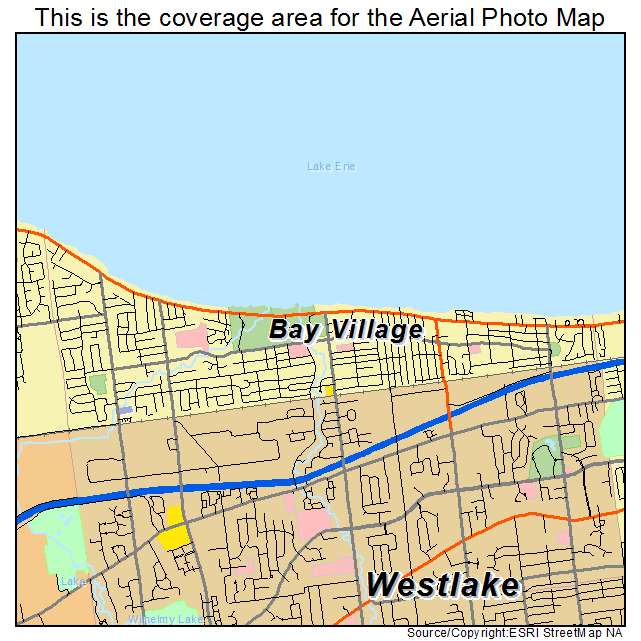 Bay Village, OH location map 