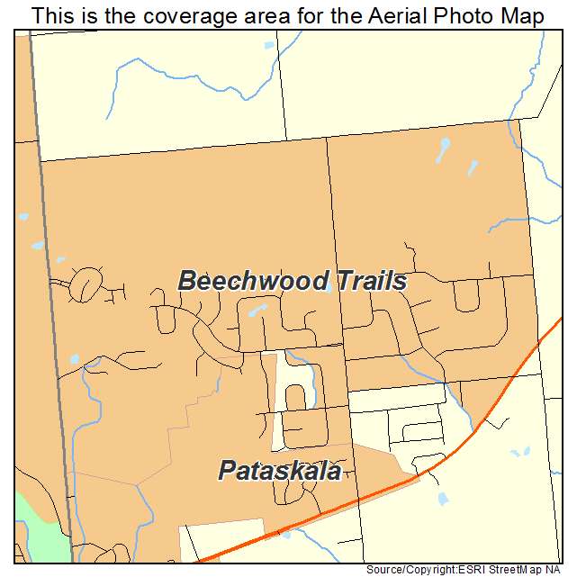 Beechwood Trails, OH location map 