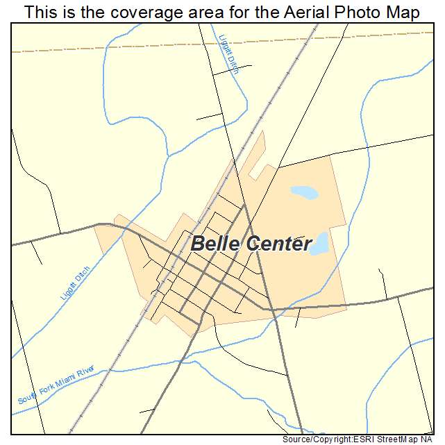 Belle Center, OH location map 