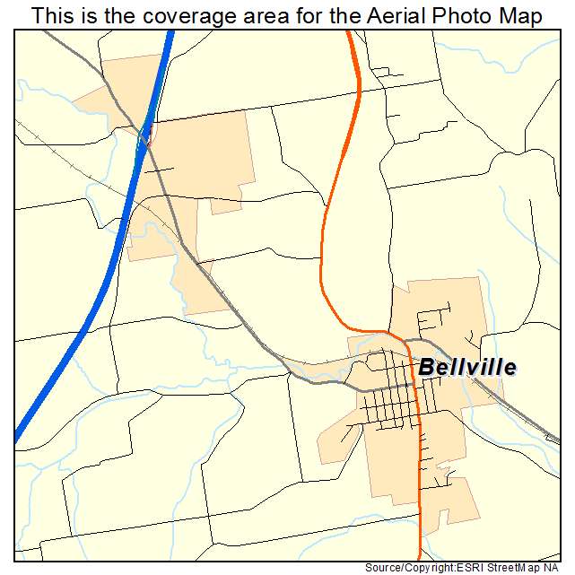 Bellville, OH location map 