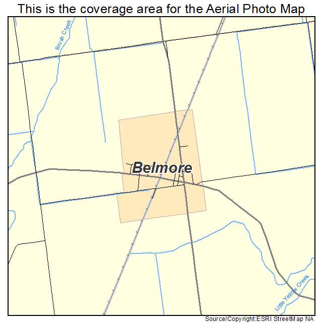 Belmore, OH location map 