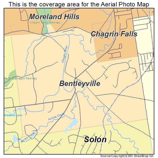 Bentleyville, OH location map 