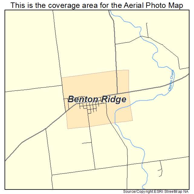 Benton Ridge, OH location map 