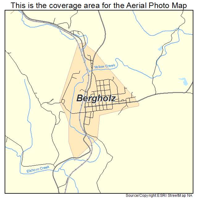 Bergholz, OH location map 