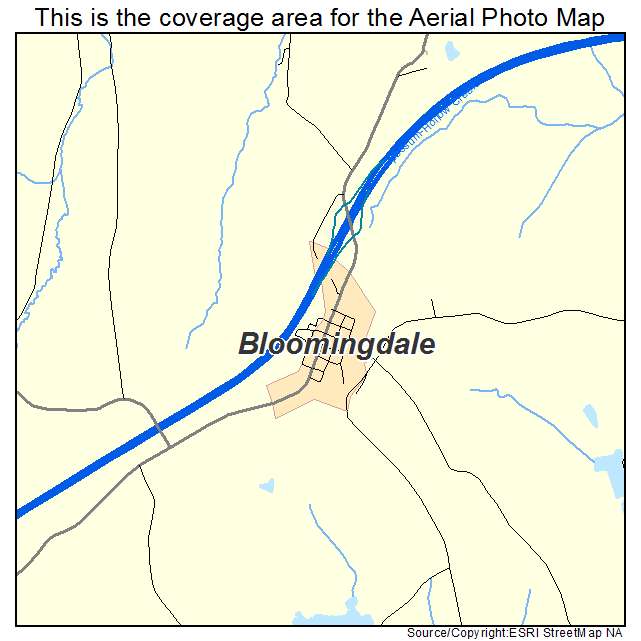 Bloomingdale, OH location map 