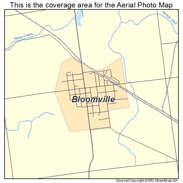 Bloomville, OH location map 