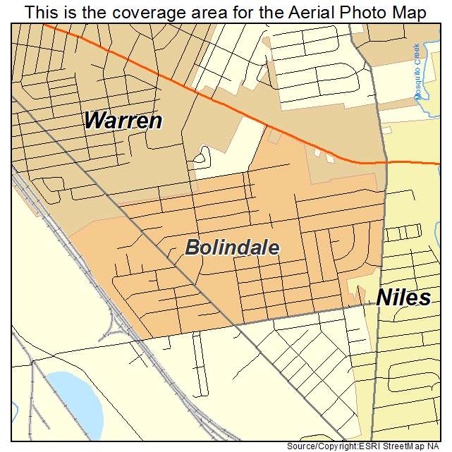 Bolindale, OH location map 