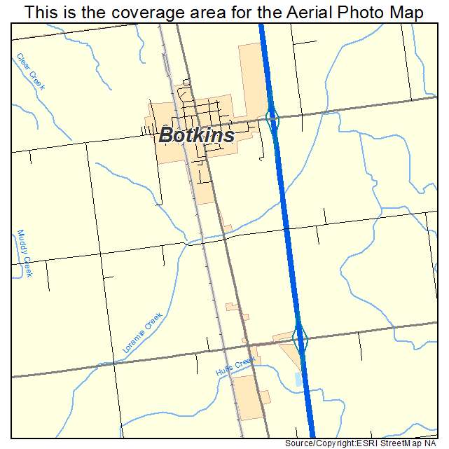Botkins, OH location map 