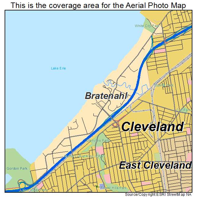 Bratenahl, OH location map 