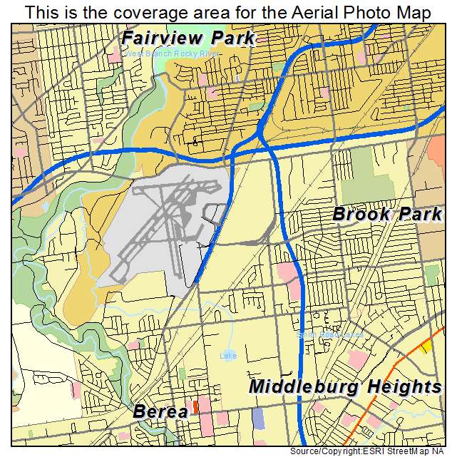 Brook Park, OH location map 