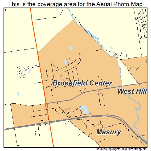 Brookfield Center, OH location map 