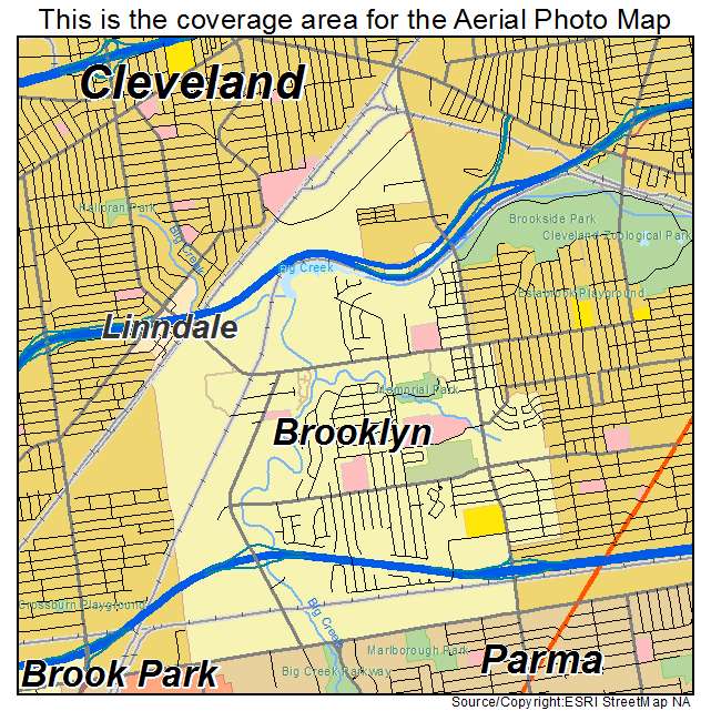 Brooklyn, OH location map 