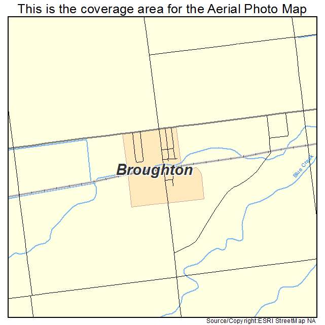 Broughton, OH location map 