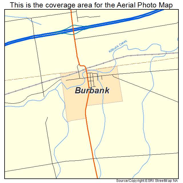Burbank, OH location map 