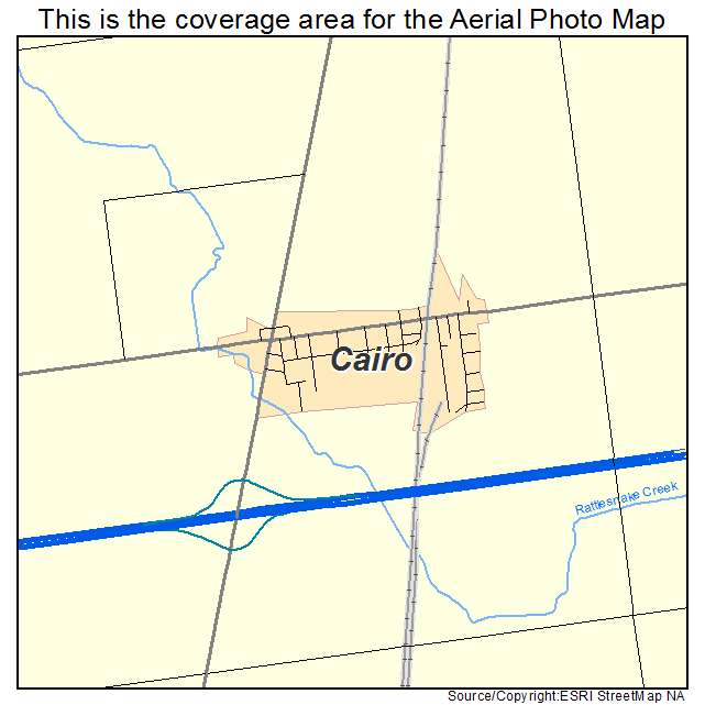 Cairo, OH location map 