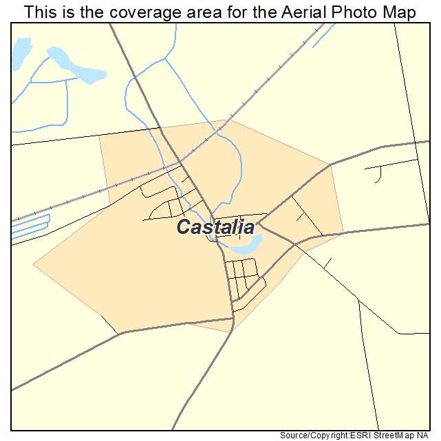 Castalia, OH location map 