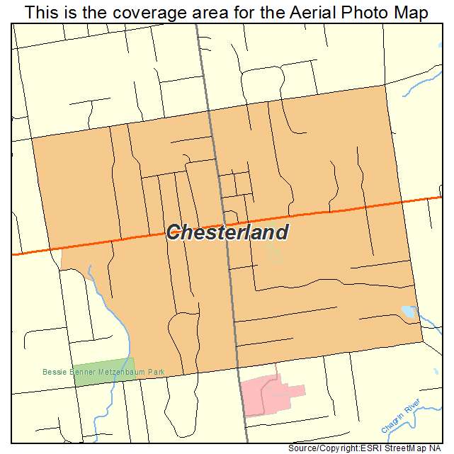 Chesterland, OH location map 