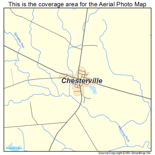 Chesterville, OH location map 