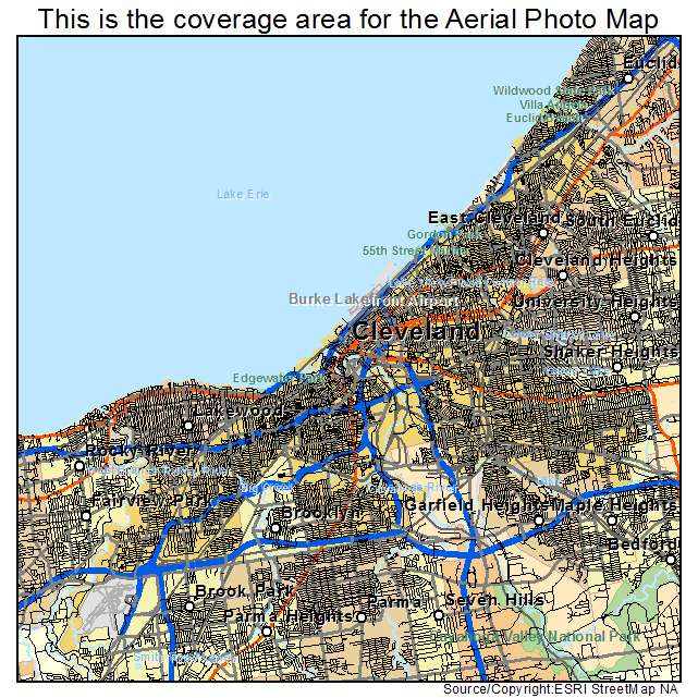 Cleveland, OH location map 