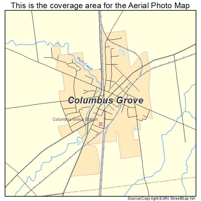 Columbus Grove, OH location map 