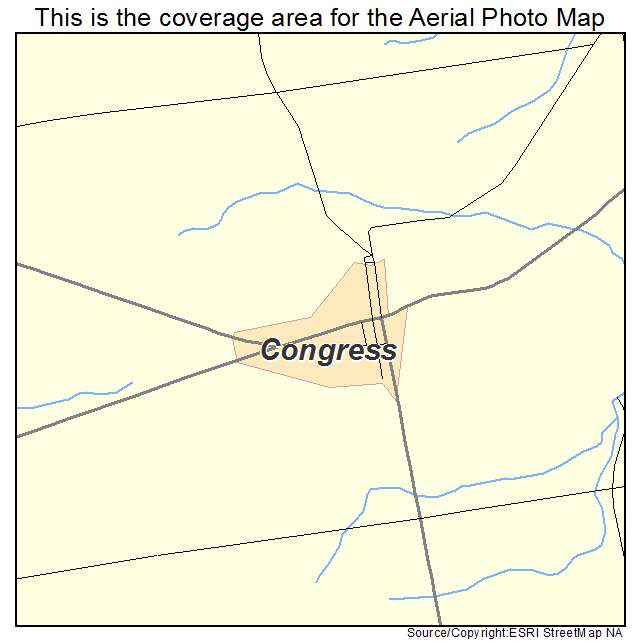 Congress, OH location map 