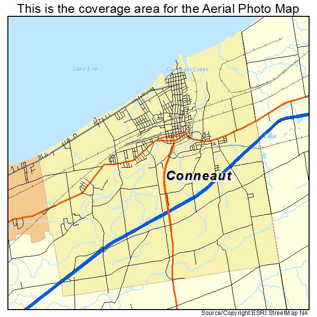 Conneaut, OH location map 