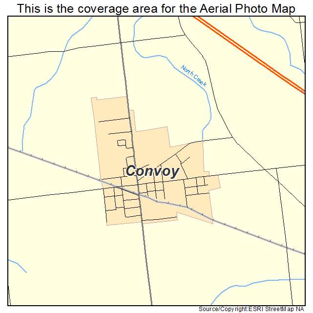 Convoy, OH location map 