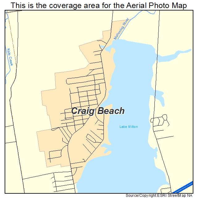 Craig Beach, OH location map 