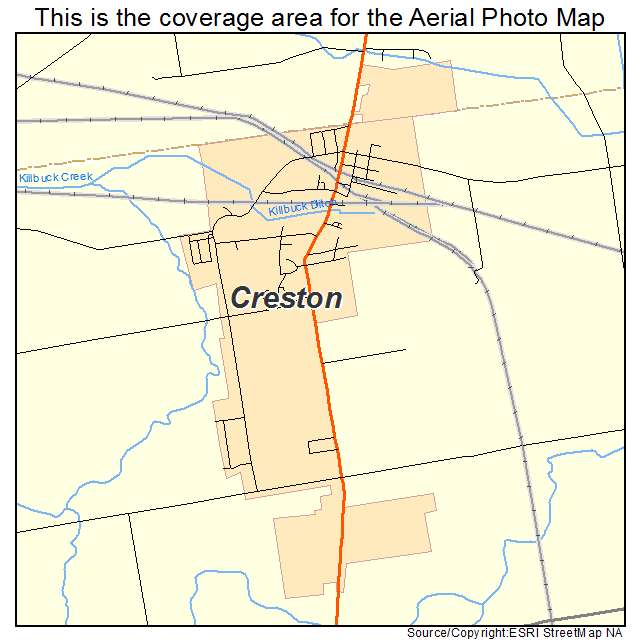 Creston, OH location map 