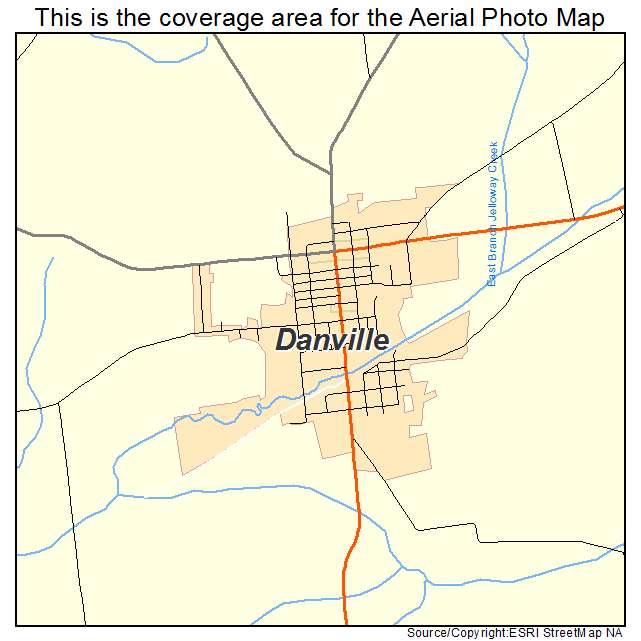 Danville, OH location map 