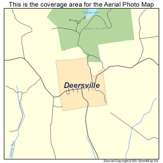 Deersville, OH location map 
