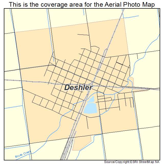 Deshler, OH location map 