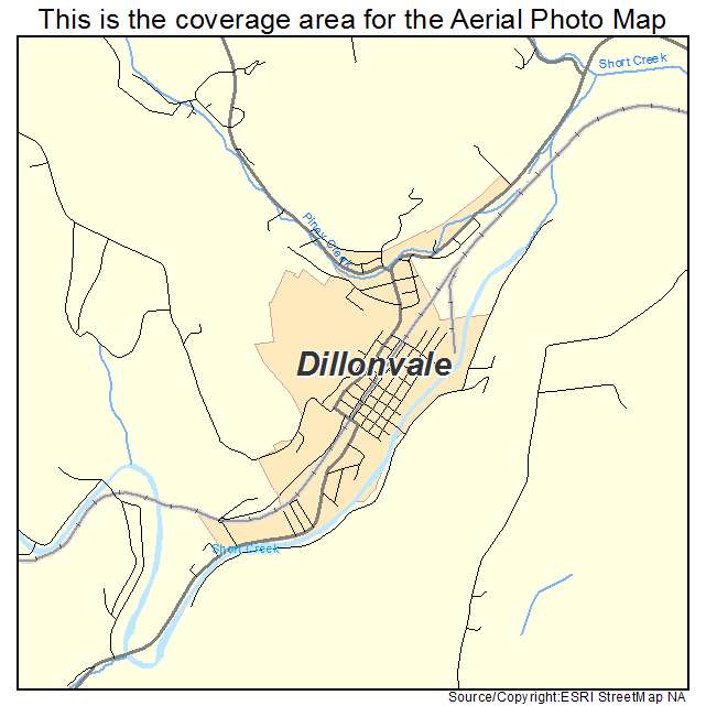 Dillonvale, OH location map 