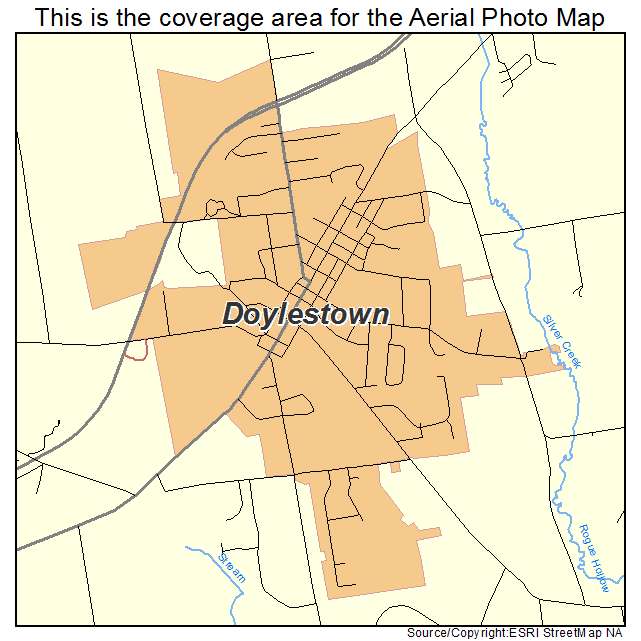 Doylestown, OH location map 