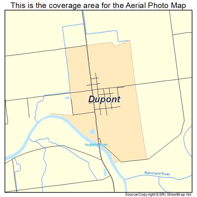 Dupont, OH location map 