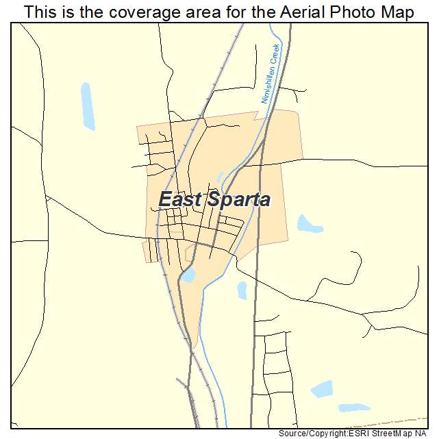 East Sparta, OH location map 
