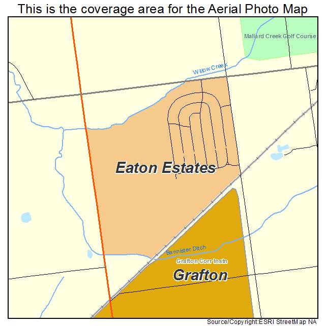 Eaton Estates, OH location map 