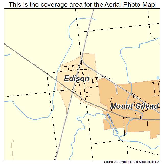 Edison, OH location map 