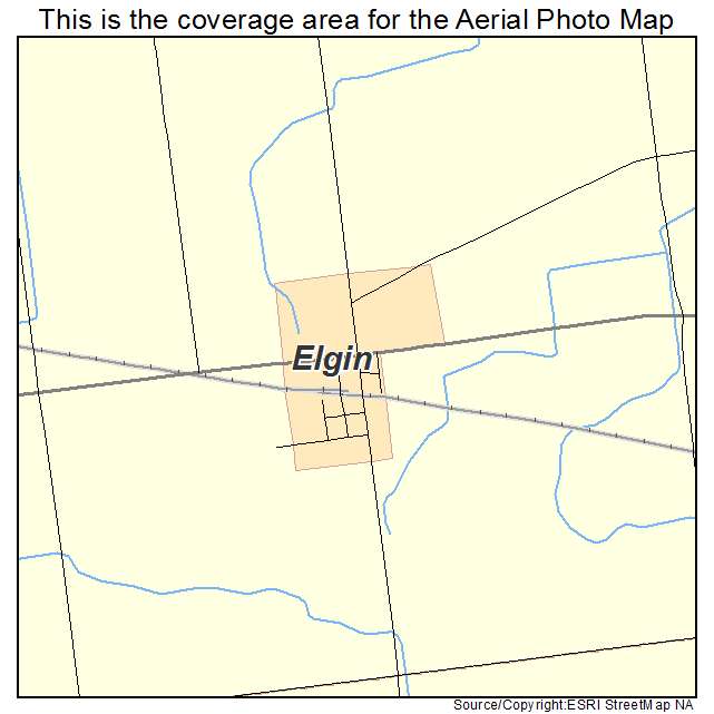 Elgin, OH location map 