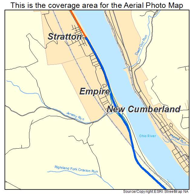 Empire, OH location map 