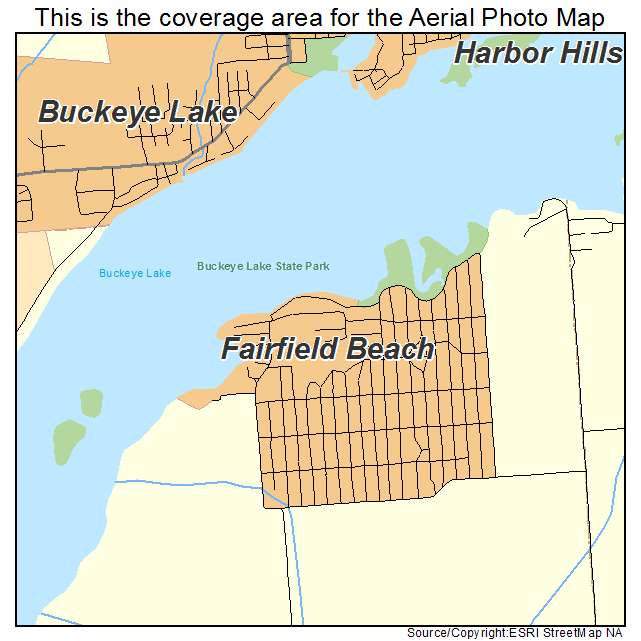 Fairfield Beach, OH location map 