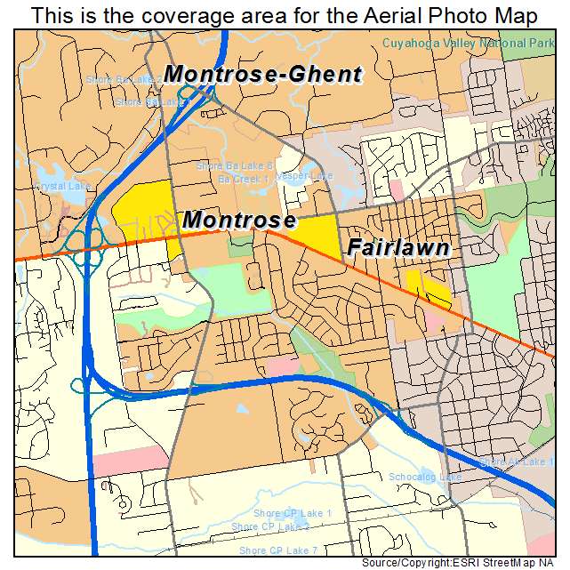 Fairlawn, OH location map 